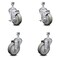 Service Caster 4 Inch Gray Polyurethane Wheel Swivel 12mm Threaded Stem Caster Brakes, 2PK SCC-TS20S414-PPUB-TLB-M1215-2-S-2 - alternate 1
